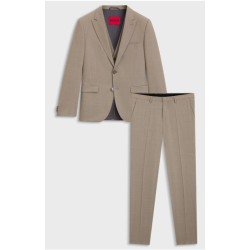 Costume 3 pièces Extra Slim en tissu stretch façonné